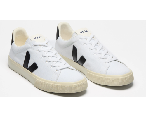 VEJA- CAMPO CANVAS WHITE BLACK [平行進口]