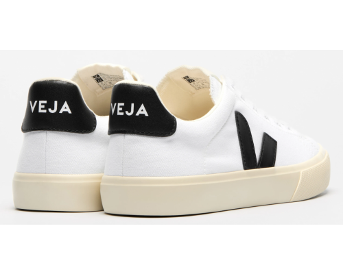 VEJA- CAMPO CANVAS WHITE BLACK [平行進口]