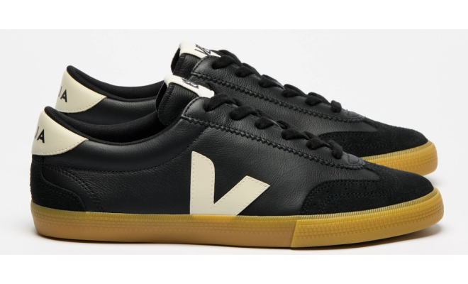 VEJA- VOLLEY LEATHER BLACK PIERRE [平行進口]