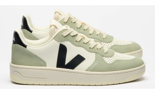 VEJA- V-10 LEATHER PURE BLACK CLAY [平行進口]