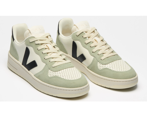 VEJA- V-10 LEATHER PURE BLACK CLAY [平行進口]