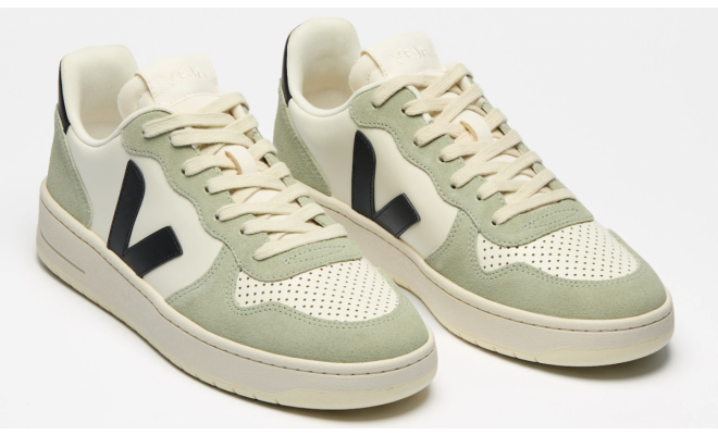 VEJA- V-10 LEATHER PURE BLACK CLAY [平行進口]