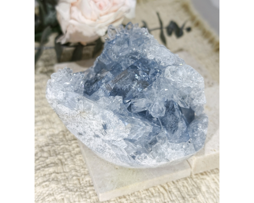 💎礦標級收藏品天青石原礦擺件