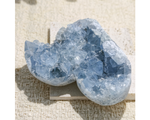 💎礦標級收藏品天青石心形原礦