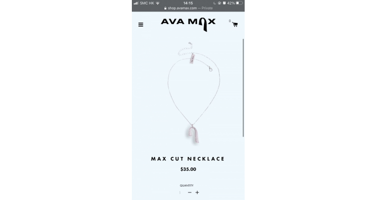 Ava Max頸鏈